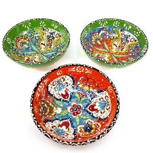 Anatolian Handmade Floral Bowl Set